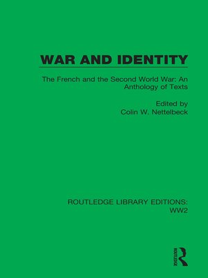 cover image of War and Identity